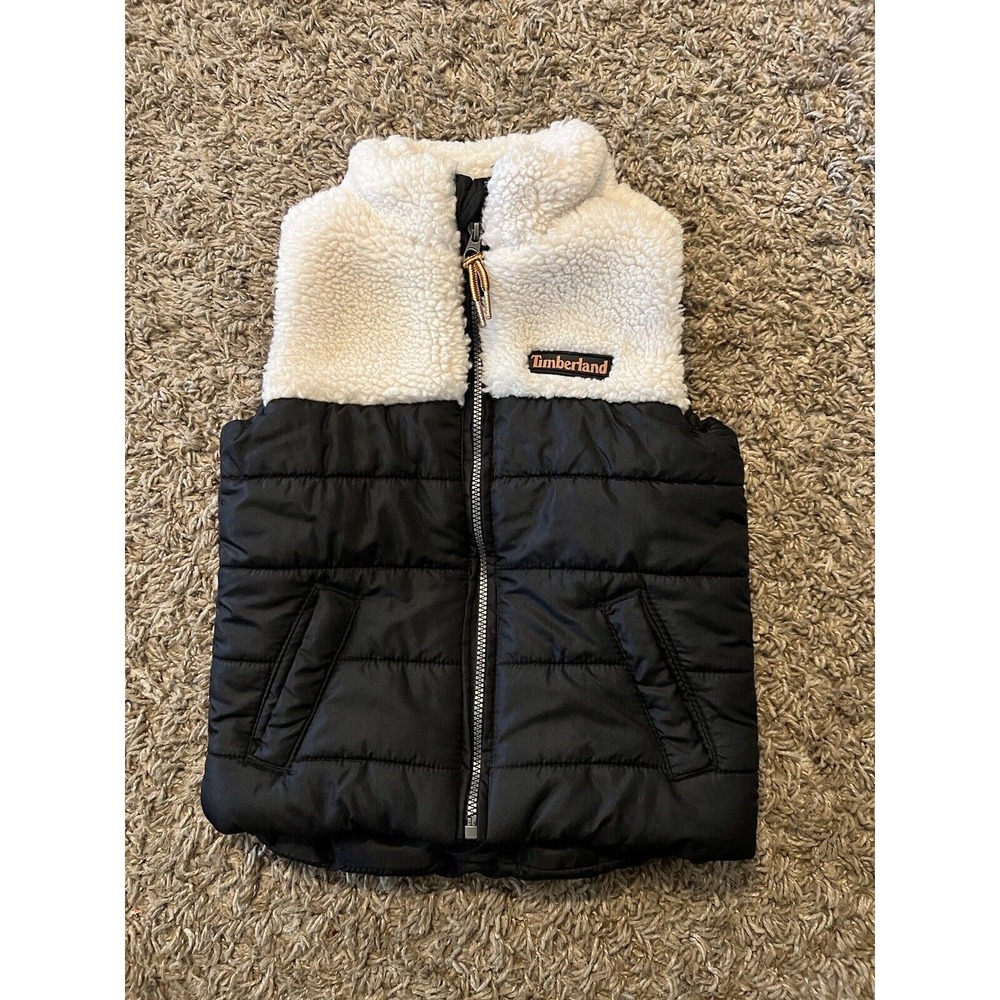 Timberland Boys Winter Vest Size 18 months Sherpa and Nylon Excellent Condition!